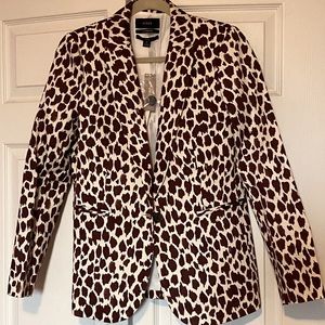 Giraffe print blazer